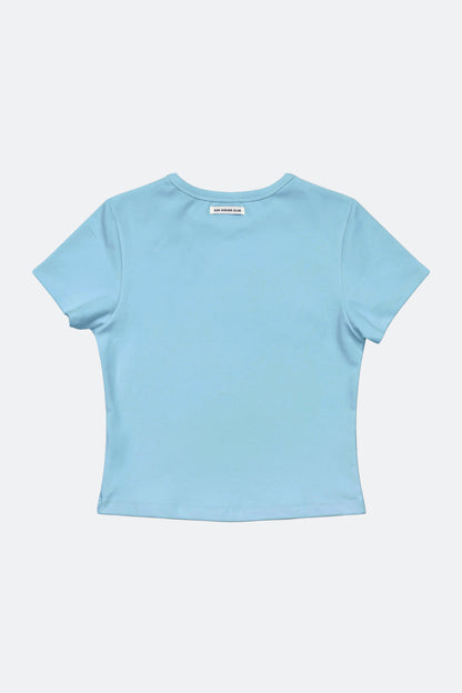 Aim Higher Club Essential Fitted Tee/ Vintage Sky Blue