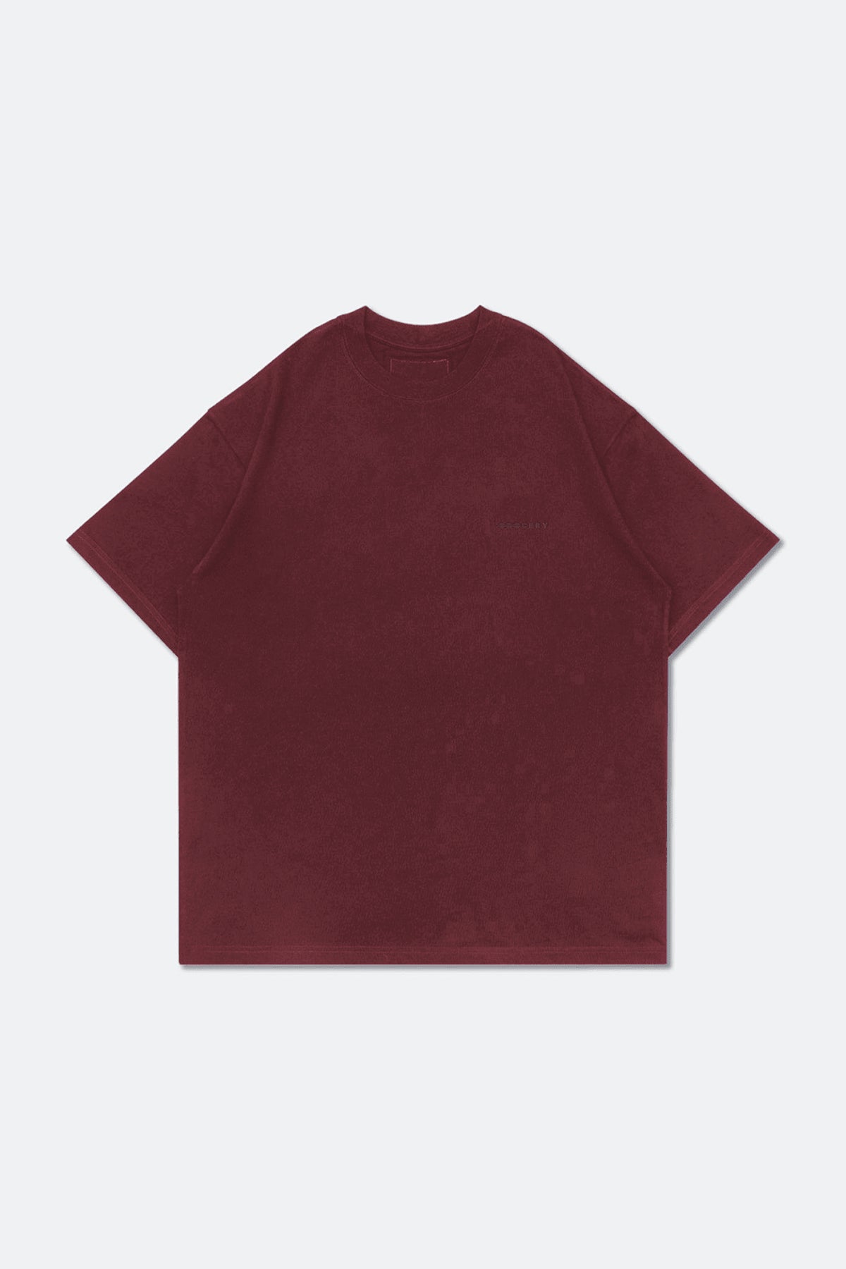 GROCERY BASIC WASHED BOXY TEE/ BURGUNDY
