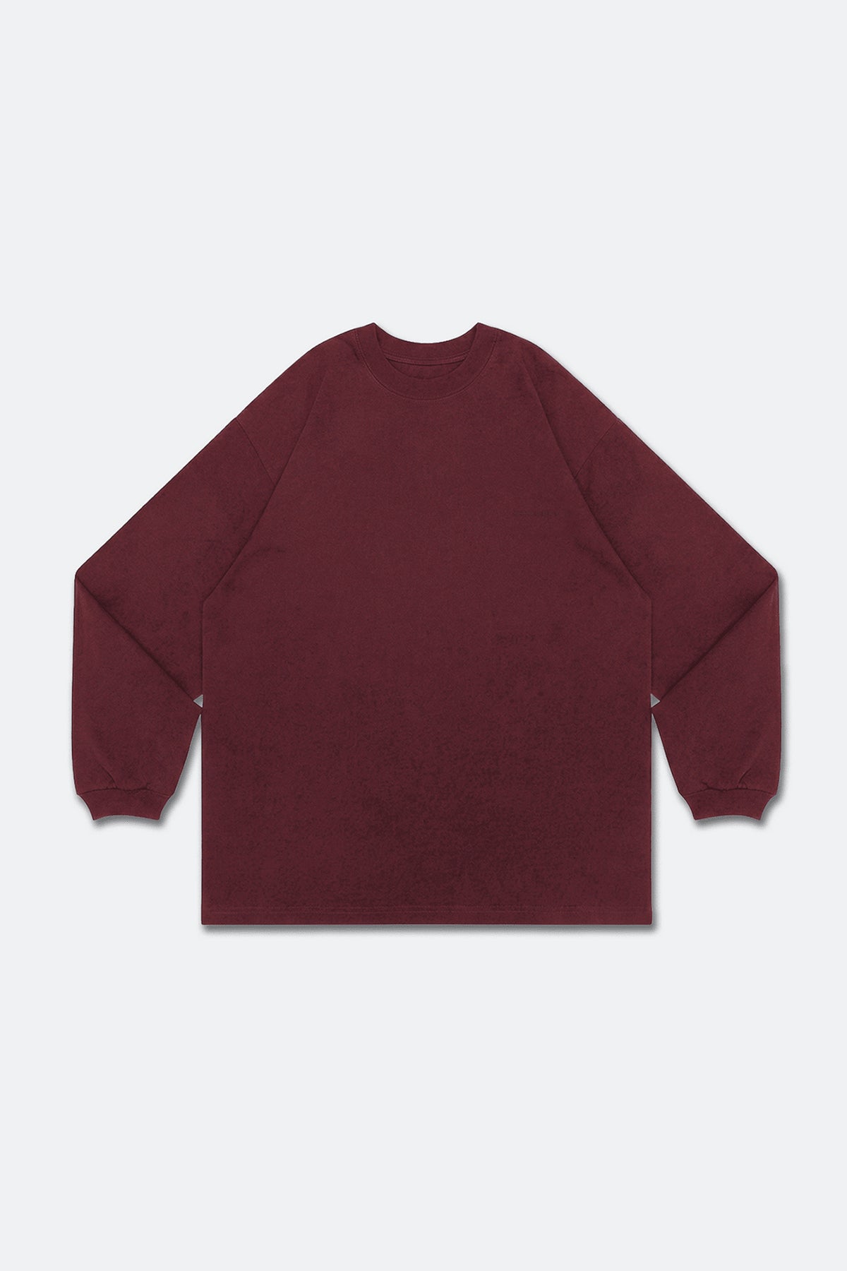GROCERY BASIC WASHED LONG TOP/ BURGUNDY