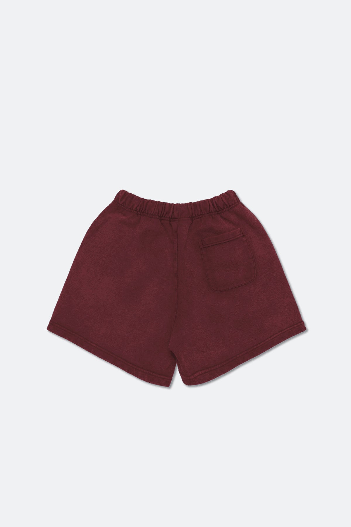 GROCERY BASIC WASHED SWEAT SHORTS/ BURGUNDY