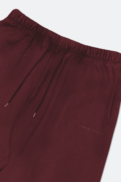 GROCERY BASIC WASHED SWEATPANTS/ BURGUNDY
