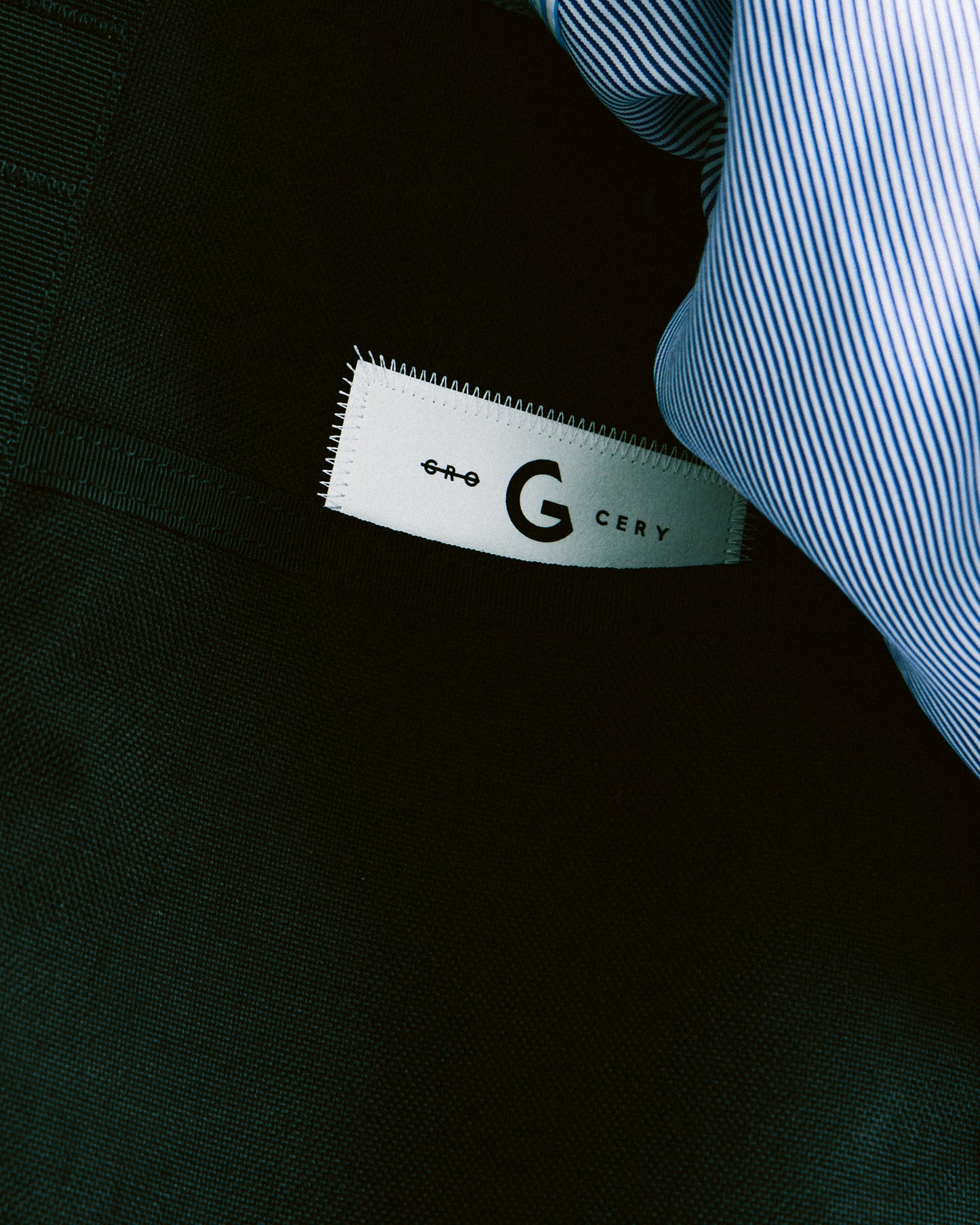 GROCERY CORDURA TOTE BAG/ BLACK