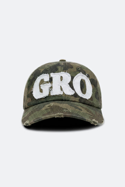 GROCERY DISTRESSED LOGO WASHED CAP/ CAMO