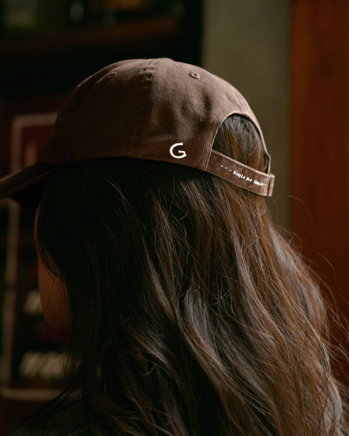 GROCERY X CUMA CAFE WASHED LOGO CAP/ BROWN