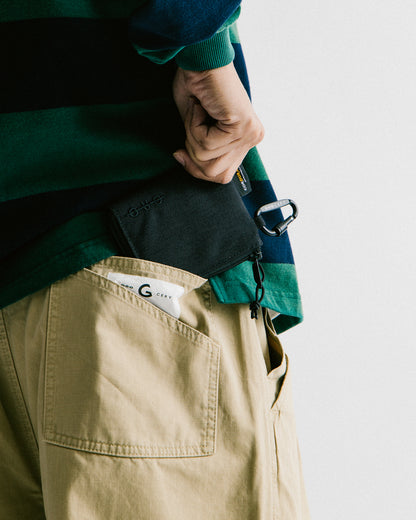 GROCERY CORDURA ZIP WALLET/ BLACK
