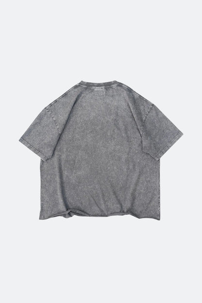 CLUB STUBBORN X OLDSOILISM THE LUCKY CRANE TEE/ WASHED GREY