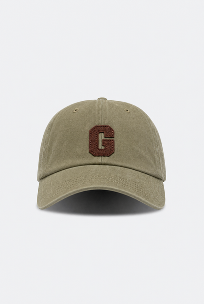 GROCERY LIGHT WASHED G LOGO CAP/ SAND