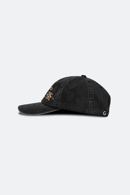 GROCERY x GWEILO BEER EMBROIDERY WASHED CAP/ BLACK