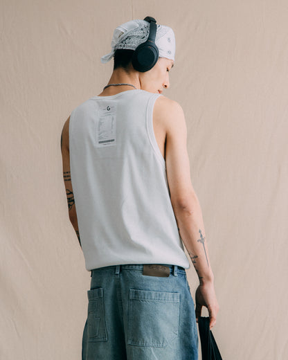 GROCERY INVOICE TANK TOP/ WHITE