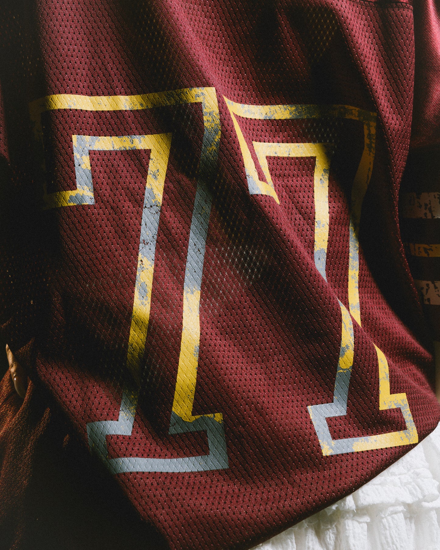 GROCERY STAR WARS VINTAGE REBEL AMERICAN FOOTBALL JERSEY/ BURGUNDY