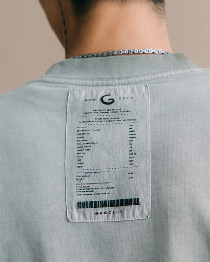 GROCERY WASHED POCKET INVOICE BOXY TEE/ SUN FADE DARK OLIVE