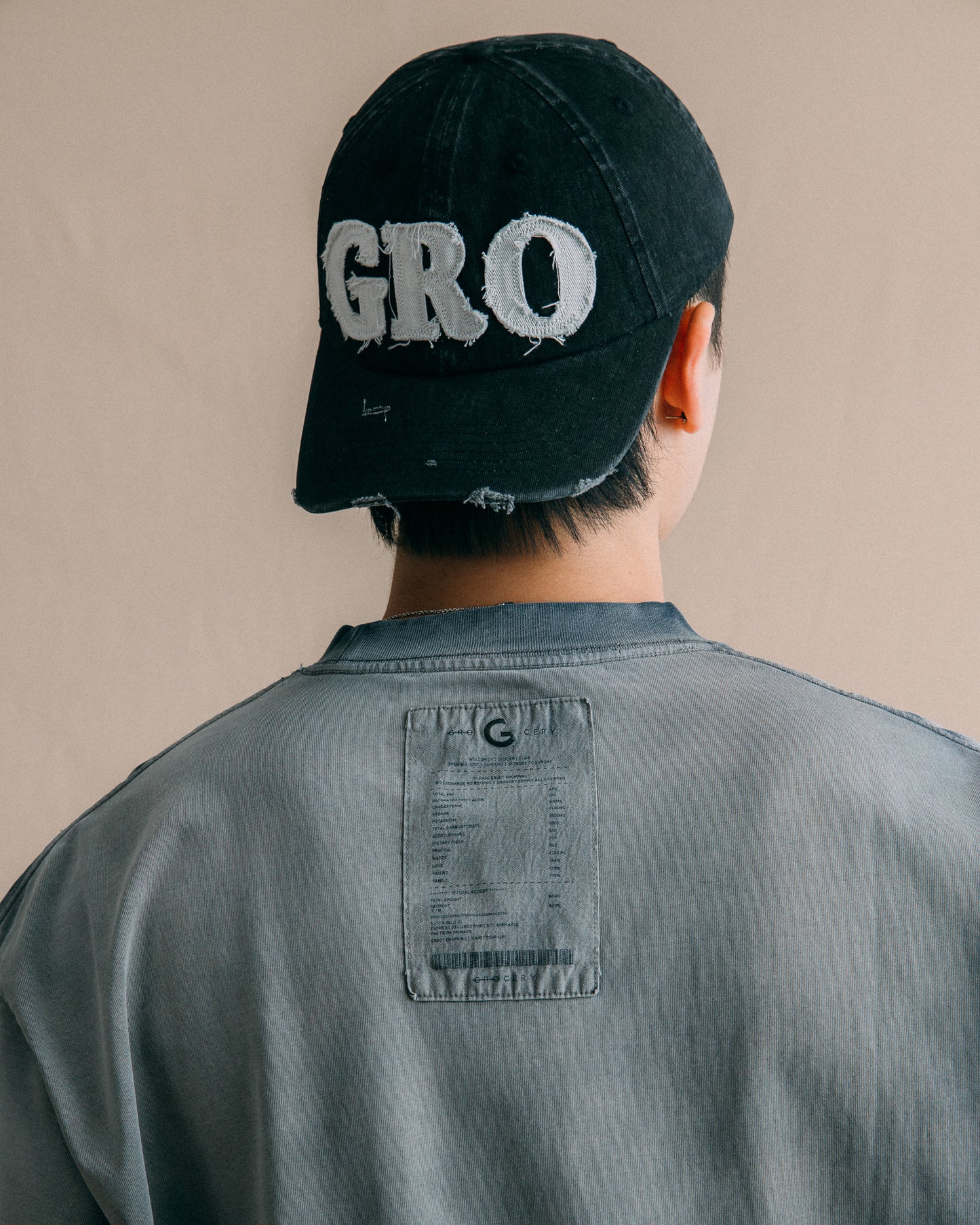 GROCERY WASHED POCKET INVOICE BOXY TEE/ SUN FADE NAVY