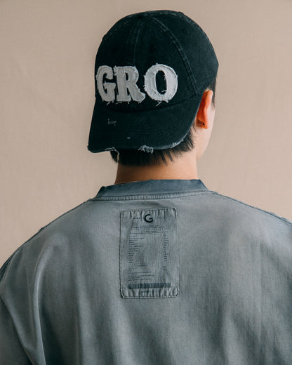 GROCERY WASHED POCKET INVOICE BOXY TEE/ SUN FADE NAVY