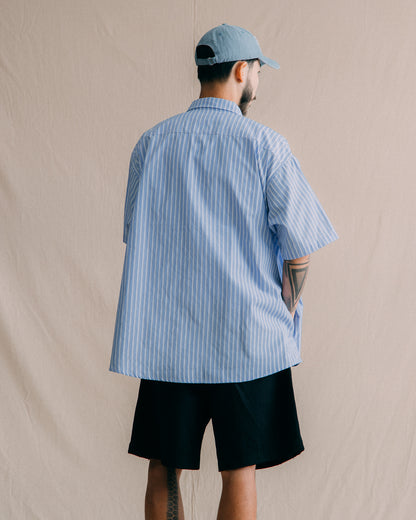 GROCERY WASHED DOUBLE POCKET DISTRESSED CHINO SHORTS/ BLACK