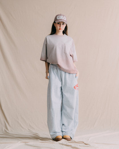 GROCERY WASHED POCKET INVOICE BOXY TEE/ SUN FADE PINK