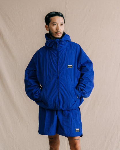 GROCERY PACKABLE NYLON WINDBREAKER/ BLUE