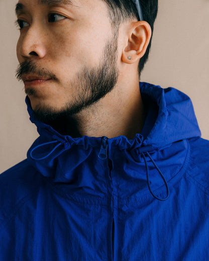 GROCERY PACKABLE NYLON WINDBREAKER/ BLUE