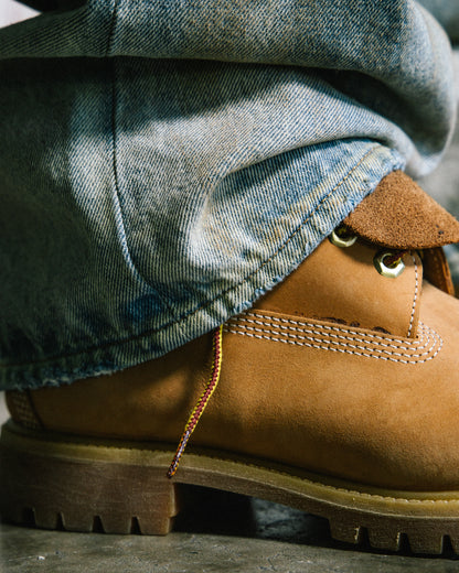 GROCERY PATCH DESTROY DIRTY WASHED BAGGY JEANS/ LIGHT BLUE