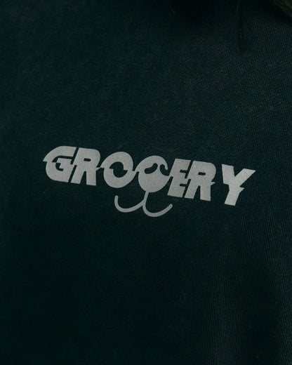 GROCERY x NO BOO NO LIFE WASHED HOODIE/ WASHED BLACK