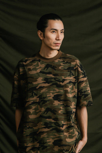 GROCERY INVOICE TEE/ CAMO