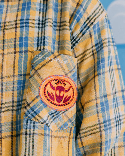 GROCERY | TARMAC | TOY STORY DESTROYED PATCHWORK CHECK SHIRT/ YELLOW