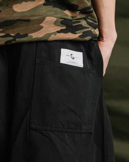 GROCERY BALLOON FIT WIDE PANTS/ BLACK