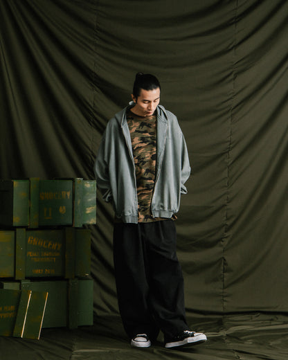 GROCERY BALLOON FIT WIDE PANTS/ BLACK