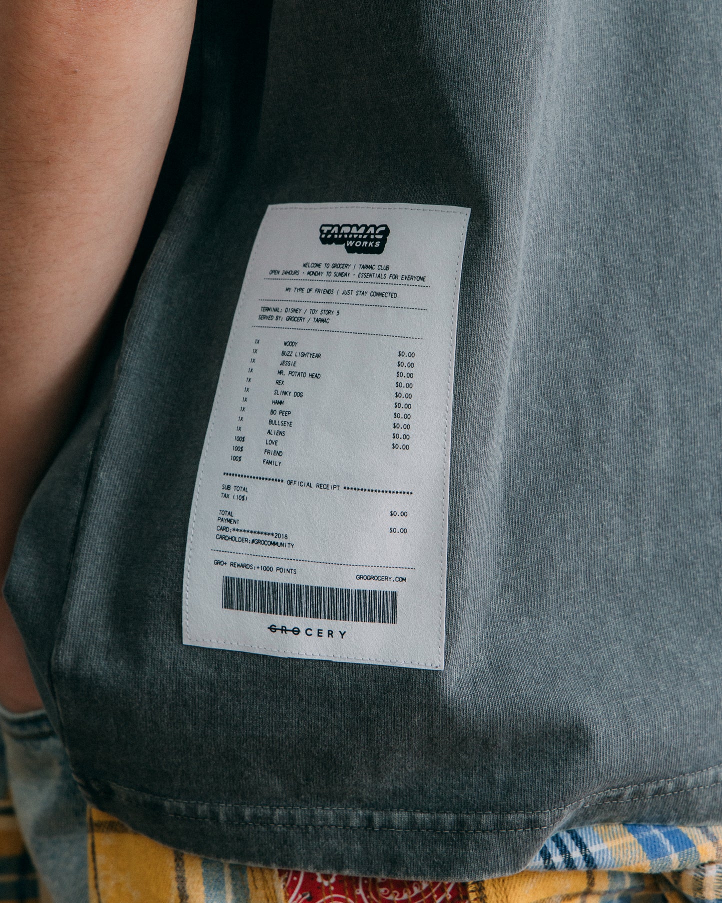 GROCERY | TARMAC | TOY STORY PONY RIDERS WASHED GRAPHIC BOXY TEE/ CHARCOAL