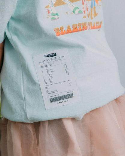 GROCERY | TARMAC | TOY STORY BLAZING TRAILS KIDS WASHED GRAPHIC POCKET TEE/ FADED TIFFANY BLUE