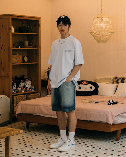 GROCERY | KUROMI SKETCH LOGO INVOICE TEE/ WHITE