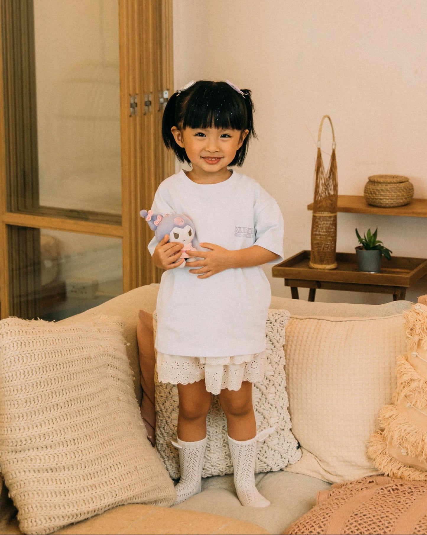 GROCERY | KUROMI KIDS MY BEDROOM GRAPHIC TEE/ WHITE