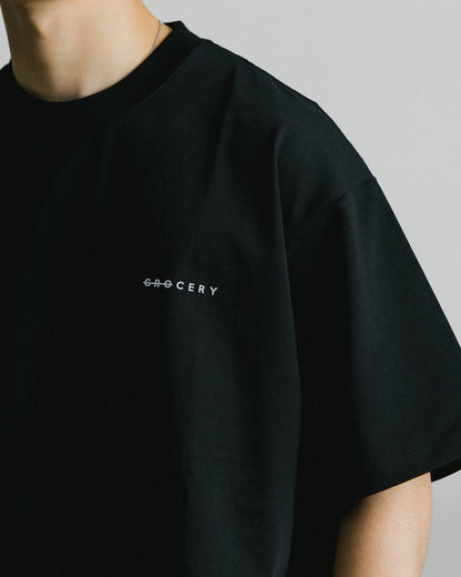 GROCERY BASIC BOXY TEE/ BLACK