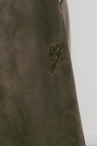 GROCERY FADE WASHED WIDE LEG SWEATPANTS/ WASHED BROWN