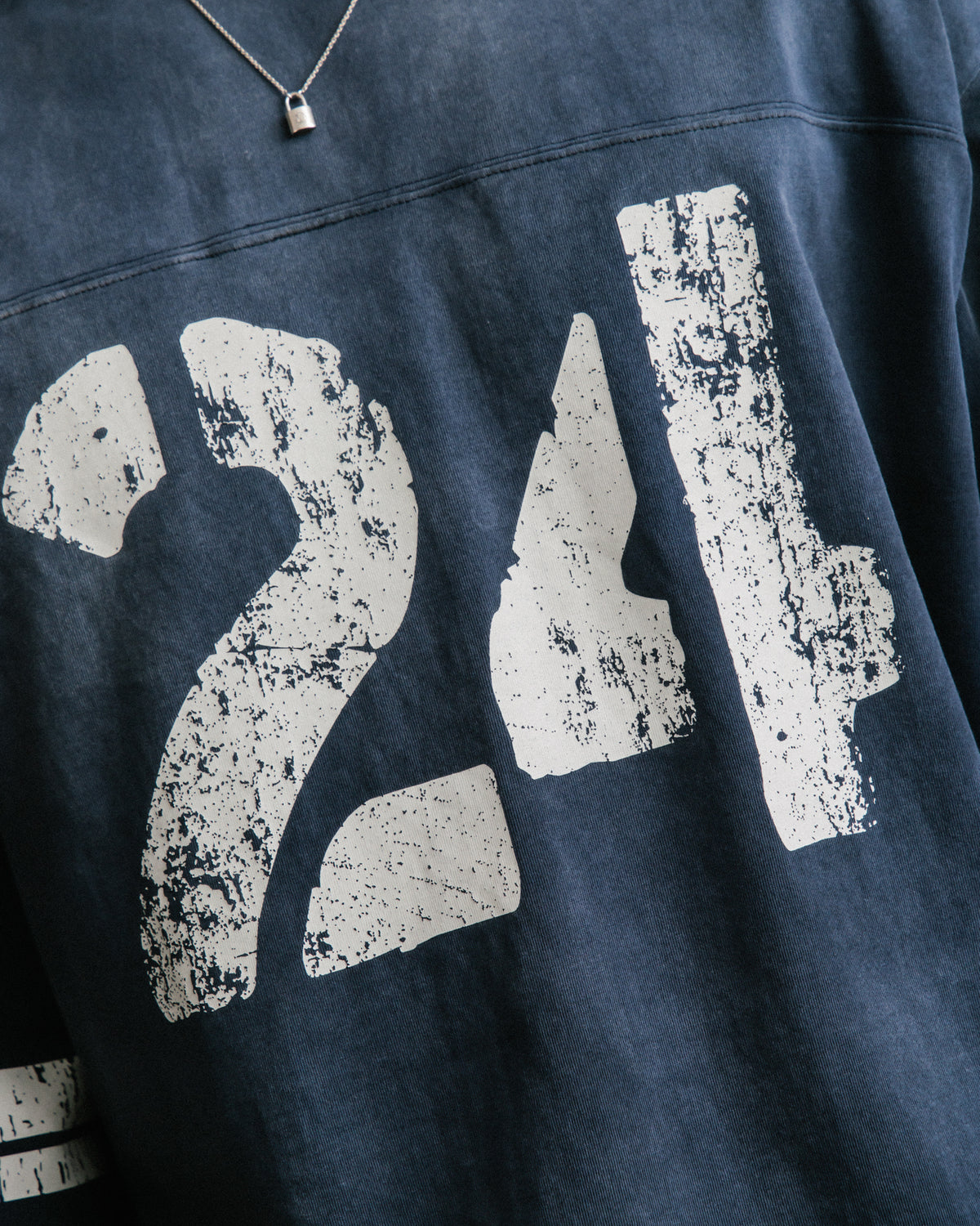 GROCERY WASHED 24 MID SLEEVE TEE/ NAVY