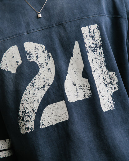 GROCERY WASHED 24 MID SLEEVE TEE/ NAVY