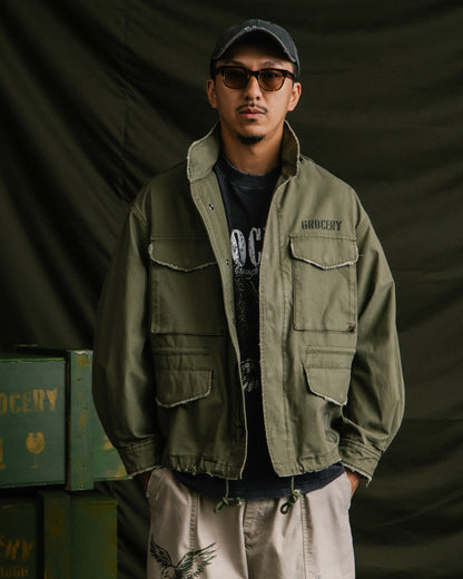 GROCERY M-65 MILITARY FIELD JACKET/ OLIVE