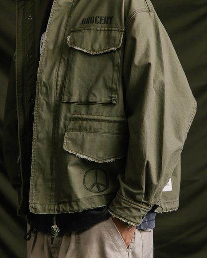 GROCERY M-65 MILITARY FIELD JACKET/ OLIVE
