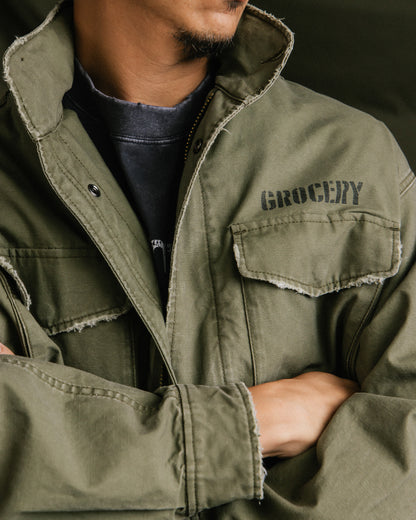 GROCERY M-65 MILITARY FIELD JACKET/ OLIVE