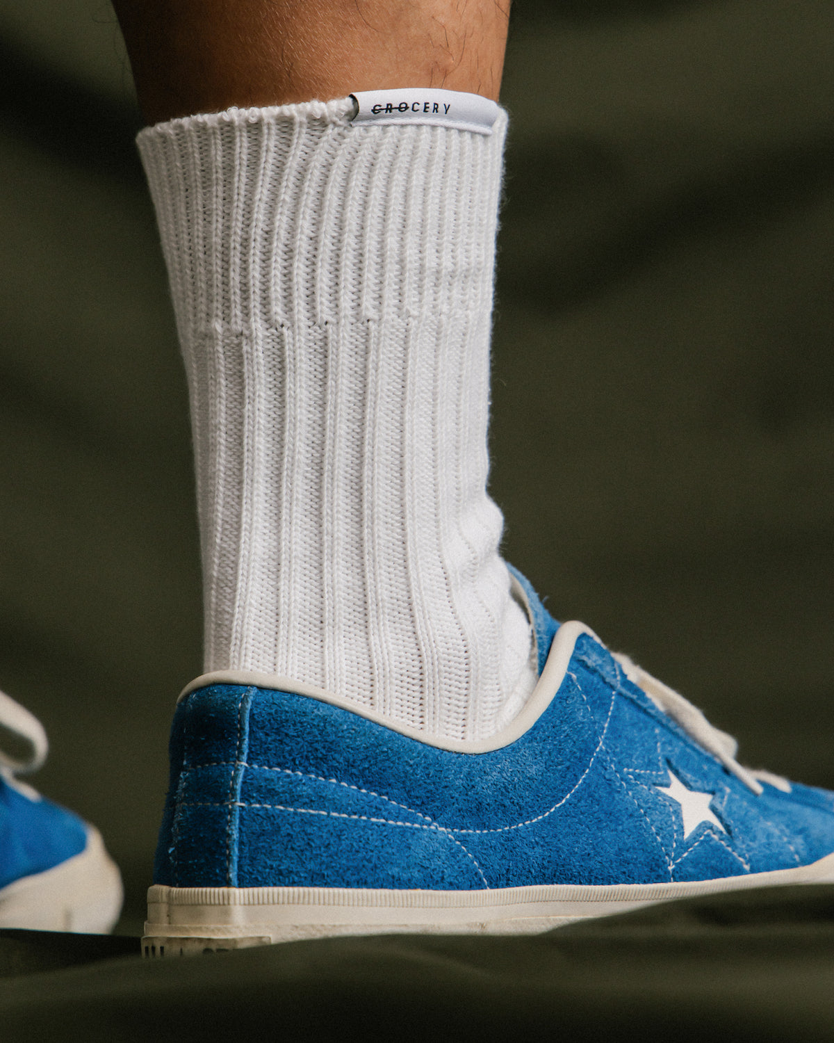 GROCERY HEAVYWEIGHT RIBBED SOCKS PACK / WHITE