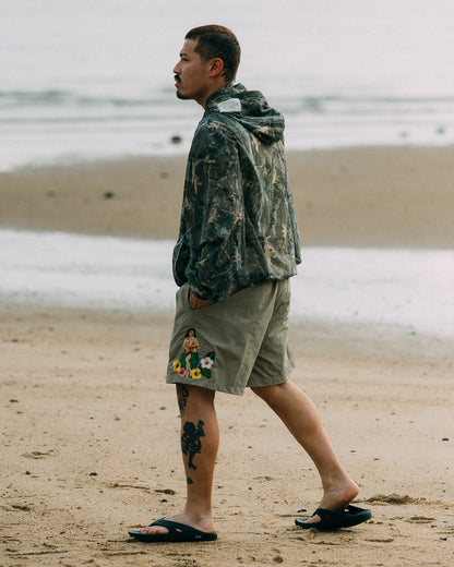 GROCERY x CLUB STUBBORN THE DEFENDER HOODIE/ WOOD CAMO