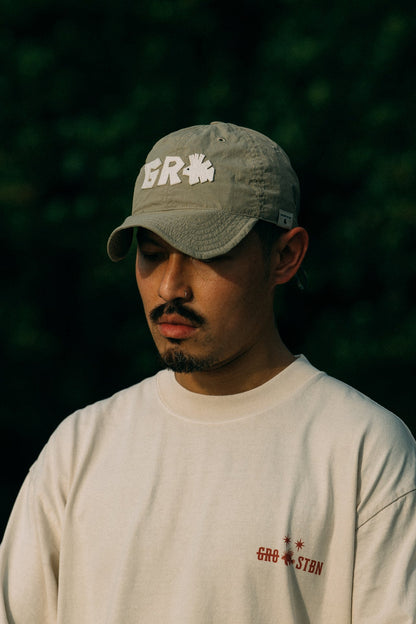 GROCERY x CLUB STUBBORN GEOMETRIC LION FISH CAP/ BEIGE