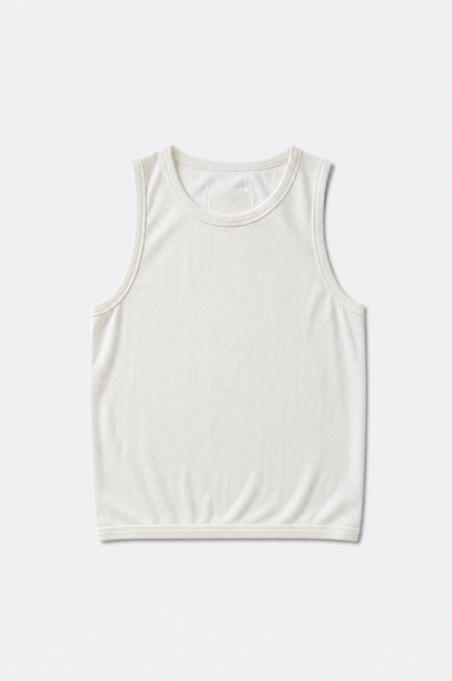 GROCERY INVOICE TANK TOP/ WHITE