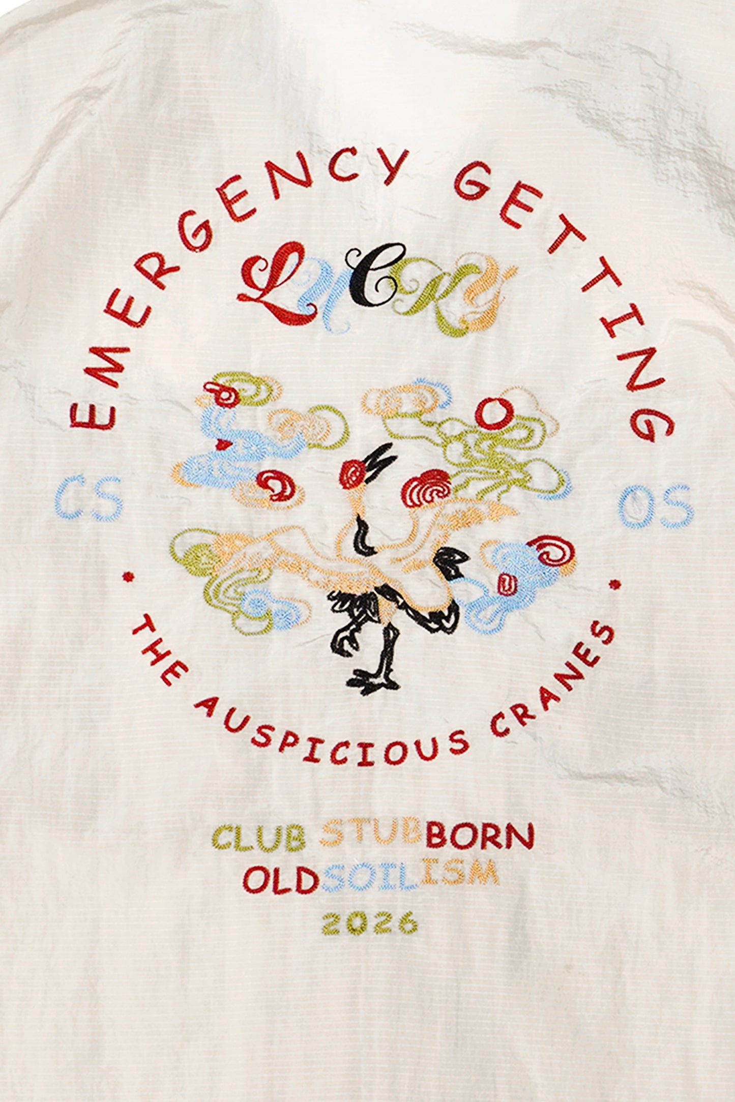 CLUB STUBBORN X OLDSOILISM SOUVENIR SHIRT/ SAND CRANES