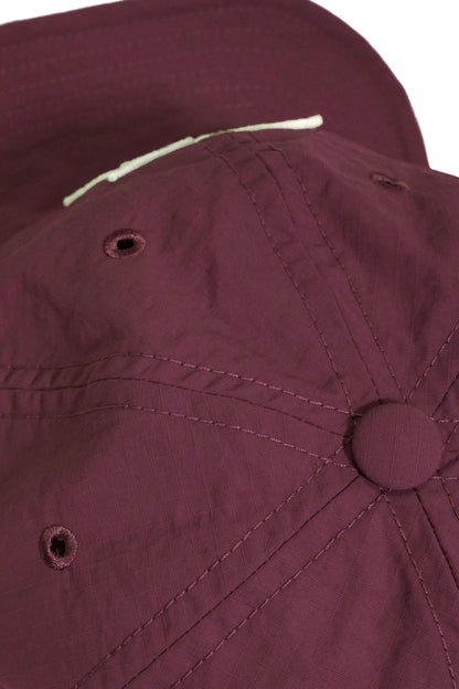 CLUB STUBBORN X OLDSOILISM GEOMETRIC CRANE CAP/ BURGUNDY