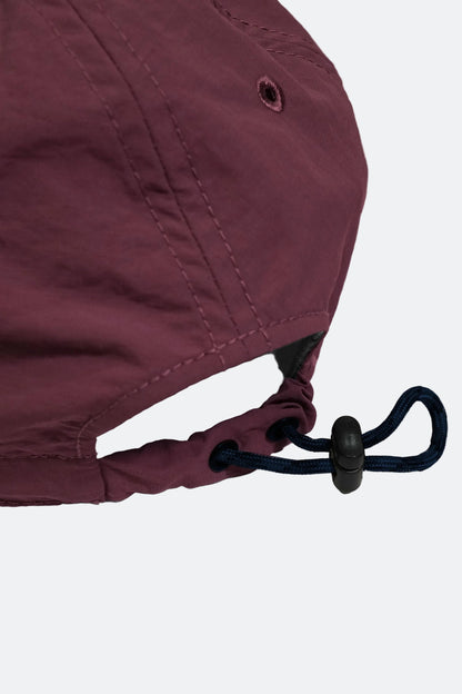 CLUB STUBBORN X OLDSOILISM GEOMETRIC CRANE CAP/ BURGUNDY