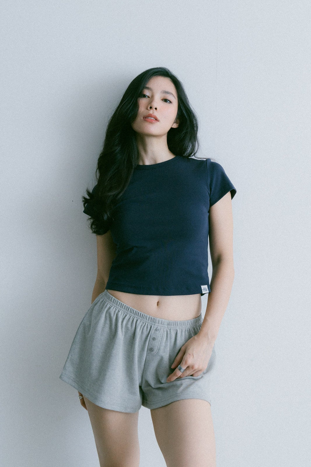 Aim Higher Club Essential Fitted Tee/ Navy