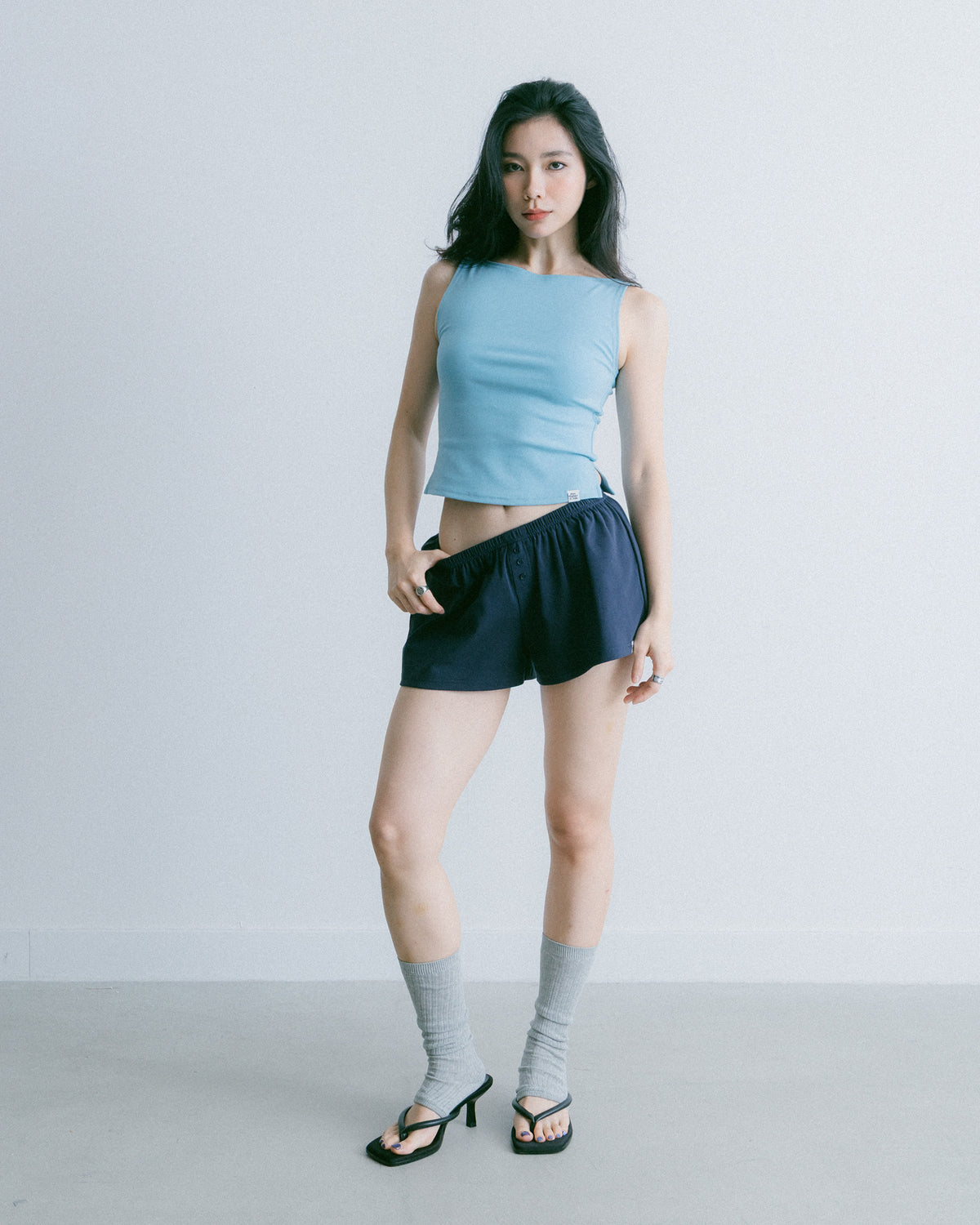Aim Higher Club Essential Sleeveless Top/ Vintage Sky Blue