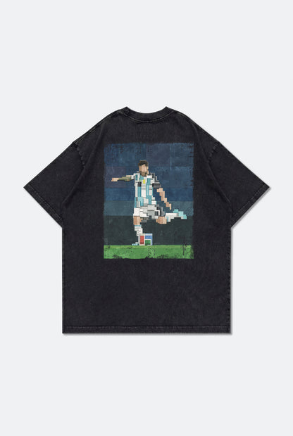 GROCERY LAST DANCE OF THE GOAT GRAPHIC WASHED TEE BY ADAM LISTER/ BLACK