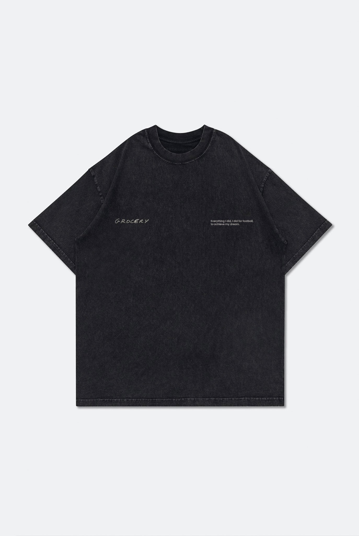 GROCERY LAST DANCE OF THE GOAT GRAPHIC WASHED TEE BY ADAM LISTER/ BLACK