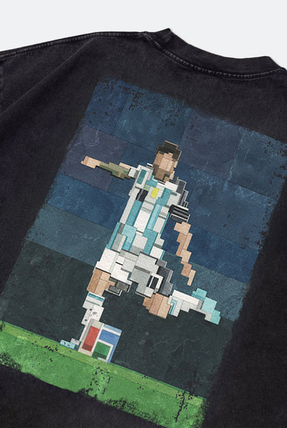 GROCERY LAST DANCE OF THE GOAT GRAPHIC WASHED TEE BY ADAM LISTER/ BLACK